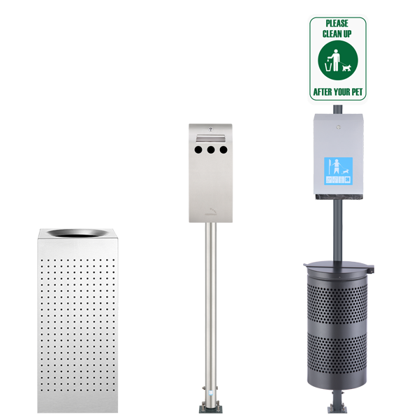 Klinsquare Waste dispensers and receptacles